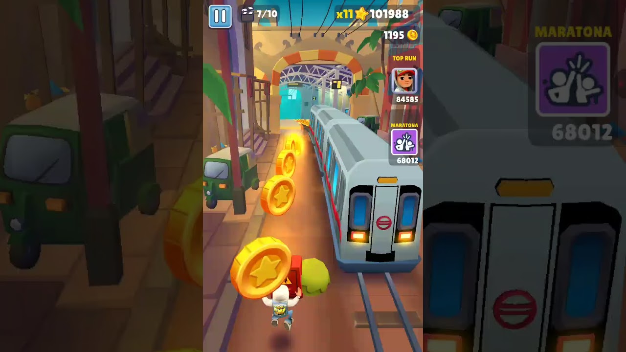 Eu jogando Subway surf