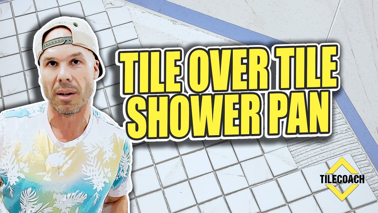 Tile OVER Tile in a SHOWER PAN!!! --- Could This Fix SAVE YOUR SHOWER?!