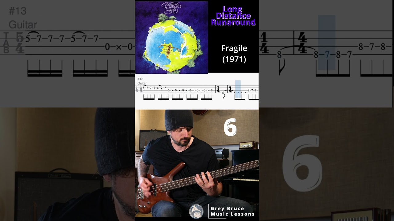 Yes Chris Squire Top 10 Bass Lines #closetotheedge #fragile #relayer #yes #chrissquire #basslesson