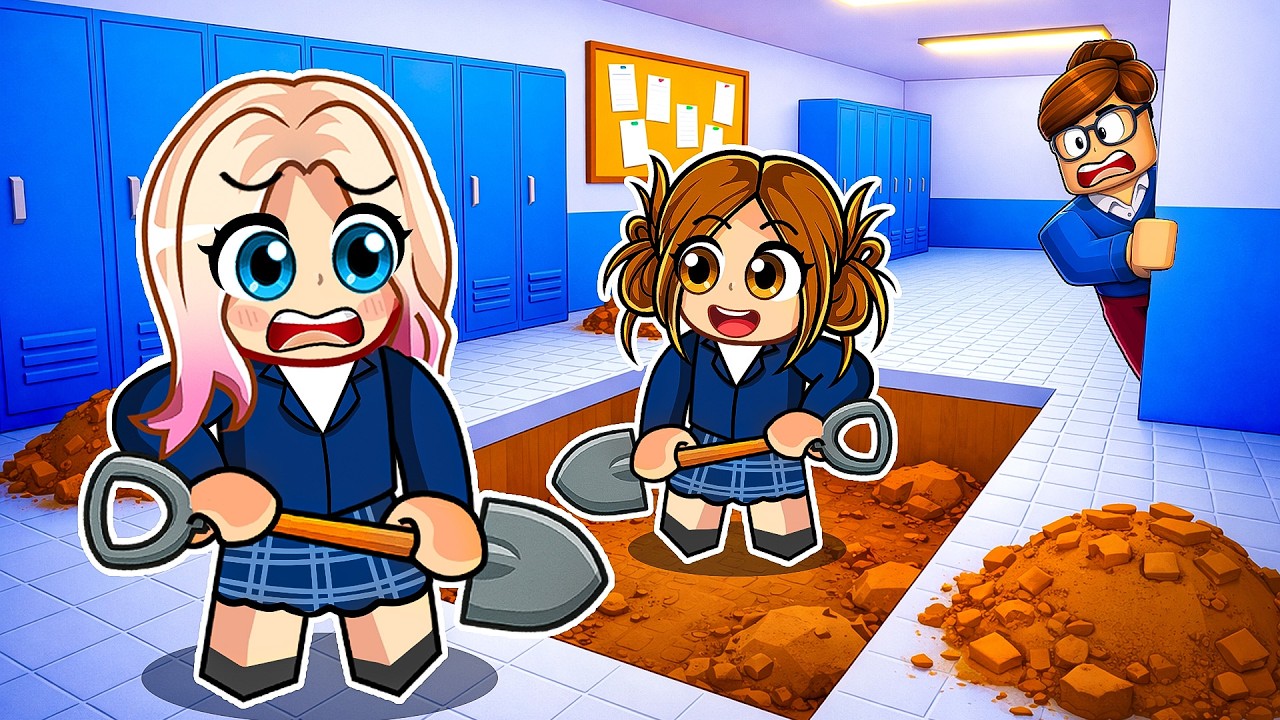 Tünel Kazıp Okuldan Kaçıyoruz 🏫 Roblox Dig Out of School