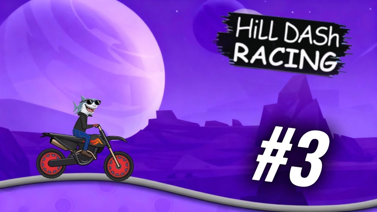 ОБЗОР НА КРОССОВЫЙ МОТОЦИКЛ И НА ЛУННУЮ ПЛАНЕТУ В ИГРЕ HILL DASH RACING
