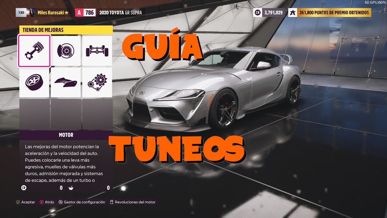 GUIA DE TUNEO Y MEJORAS EN FORZA HORION 5: QUITAR LIMITADOR DE VELOCIDAD, + GRIP, DERRAPE, ETC...