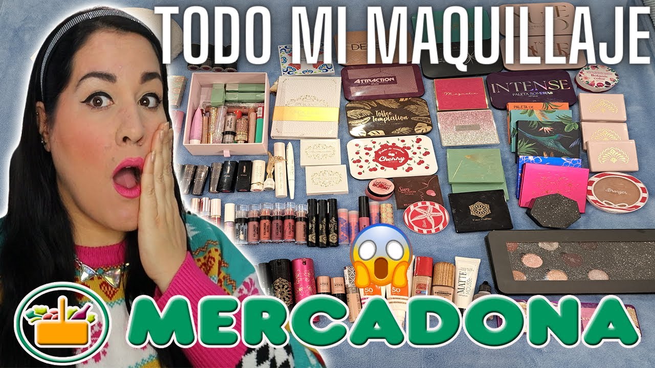 MI ENORME COLECCIÓN DE MAQUILLAJE💄MERCADONA¡OS ENSEÑO TODO!NOVEDADES Y RELIQUIAS MERCADONISTICAS