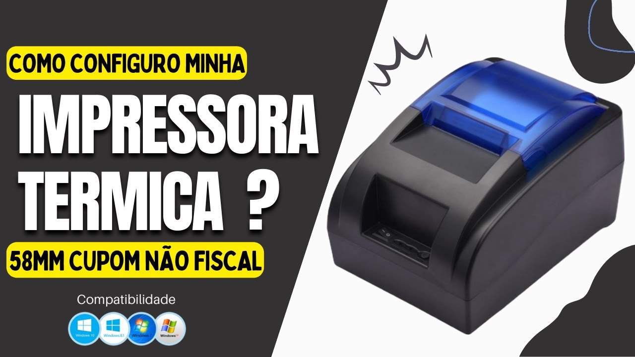 Como instalar Impressora POS-58 com Driver para Windows