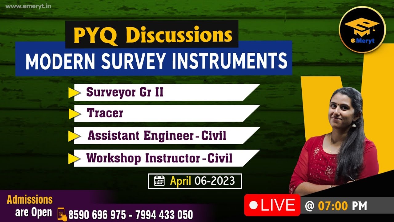 Kerala PSC Surveyor grade II | Tracer | Assistant Engineer (civil) | Workshop Instructor - Civil