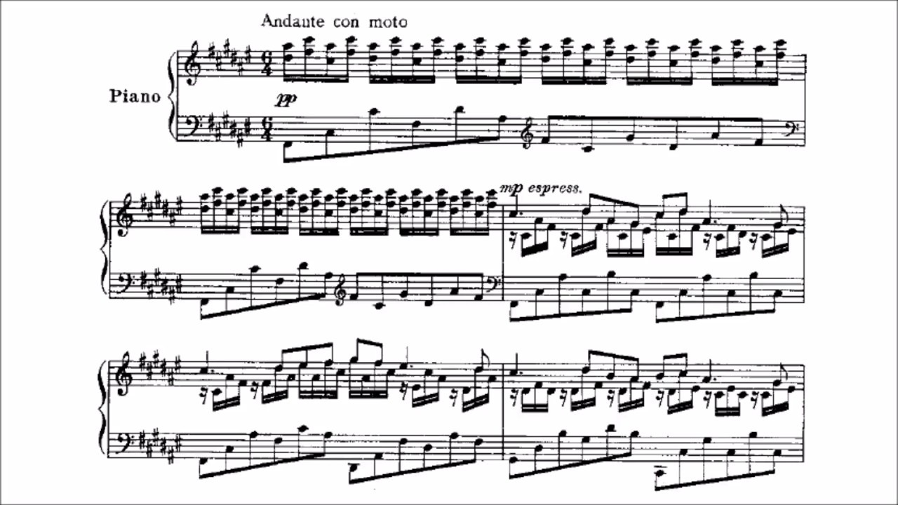 Mischa Levitzki - The Enchanted Nymph (audio + sheet music)