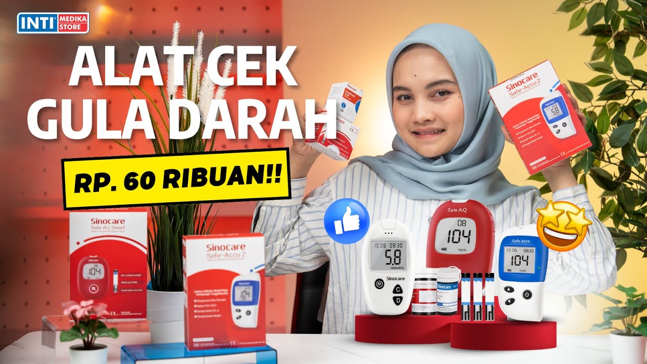 Alat Cek Gula Semurah Ini⁉️ UNBOXING + Cara Penggunaan SINOCARE Safe Accu 2 AQ Smart