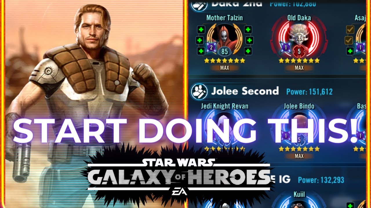 Character placement MATTERS in SWGOH
