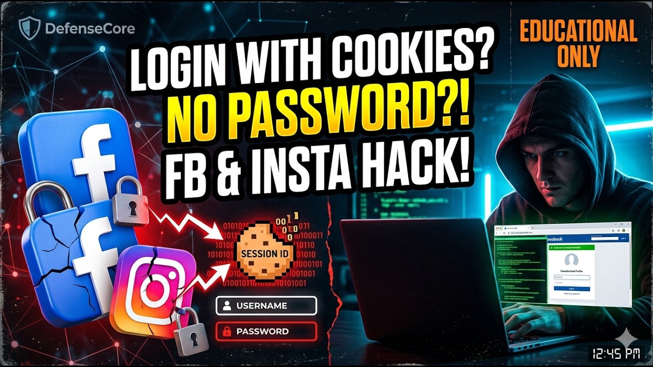 How Hackers Login Facebook instagram Bypass Passwords Using Your Cookies! 🍪 (And How to Stop Them)