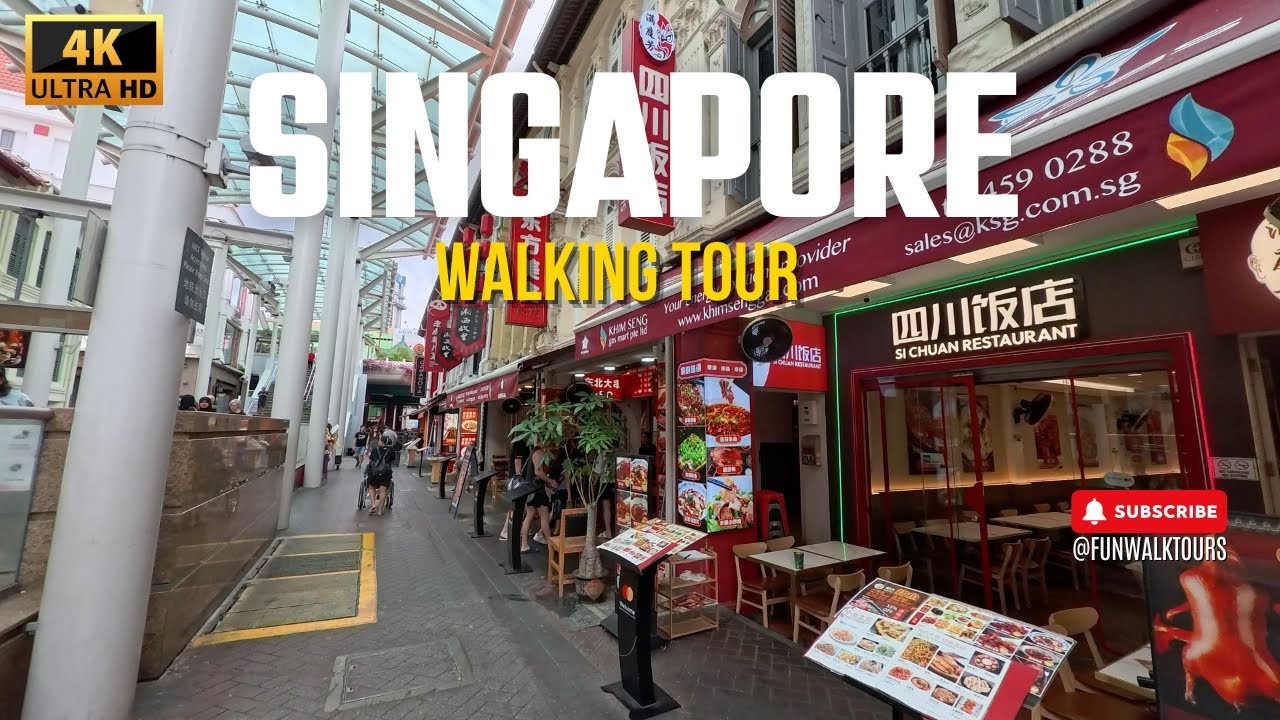 Chinatown - Singapore - Walking Tour - 4K