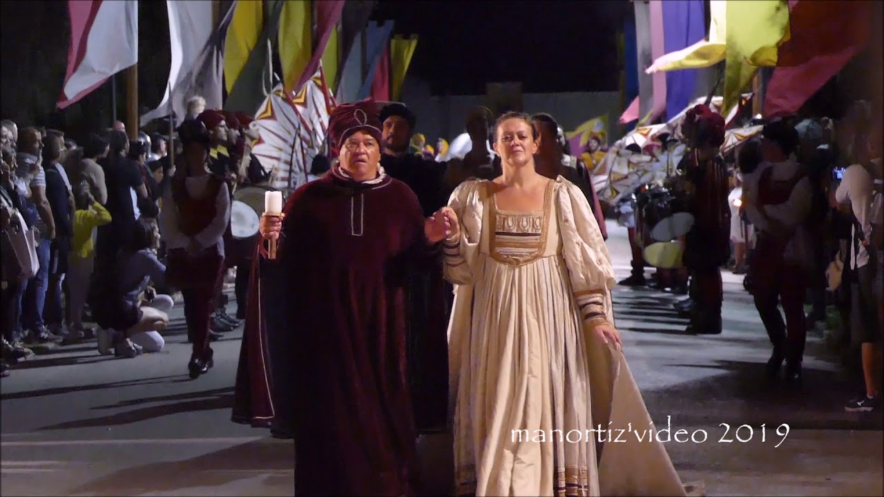 Fermo, Cavalcata dell'Assunta 2019,  al Duomo con la Contrada san Bartolomeo, manortiz HD