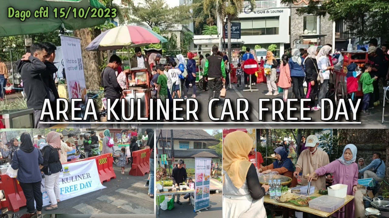 Jelajahi area kuliner Di Acara Car free day dago