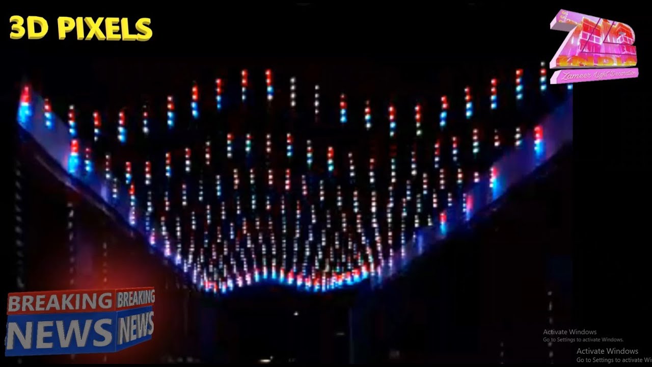 3D LED Pixel Ceiling Light Very Effective || Programing Available || +918208929320