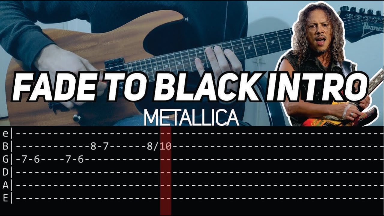 Metallica - Fade to Black intro solo (Guitar lesson with TAB)