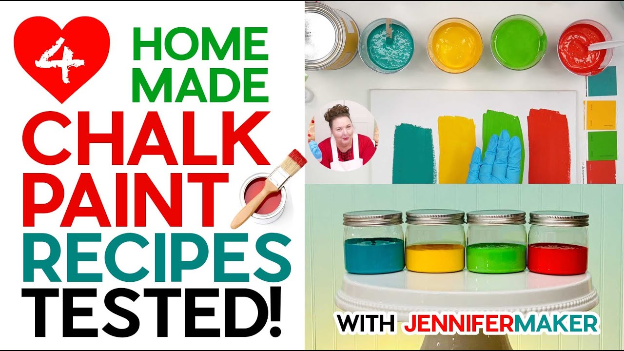 4 Chalk Paint Recipes Tested: Calcium Carbonate vs Baking Soda vs Plaster of Paris vs Grout!