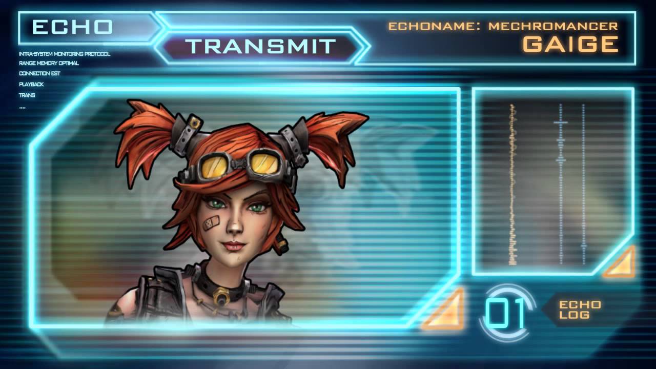 Gaige the Mechromancer Echo Log 01