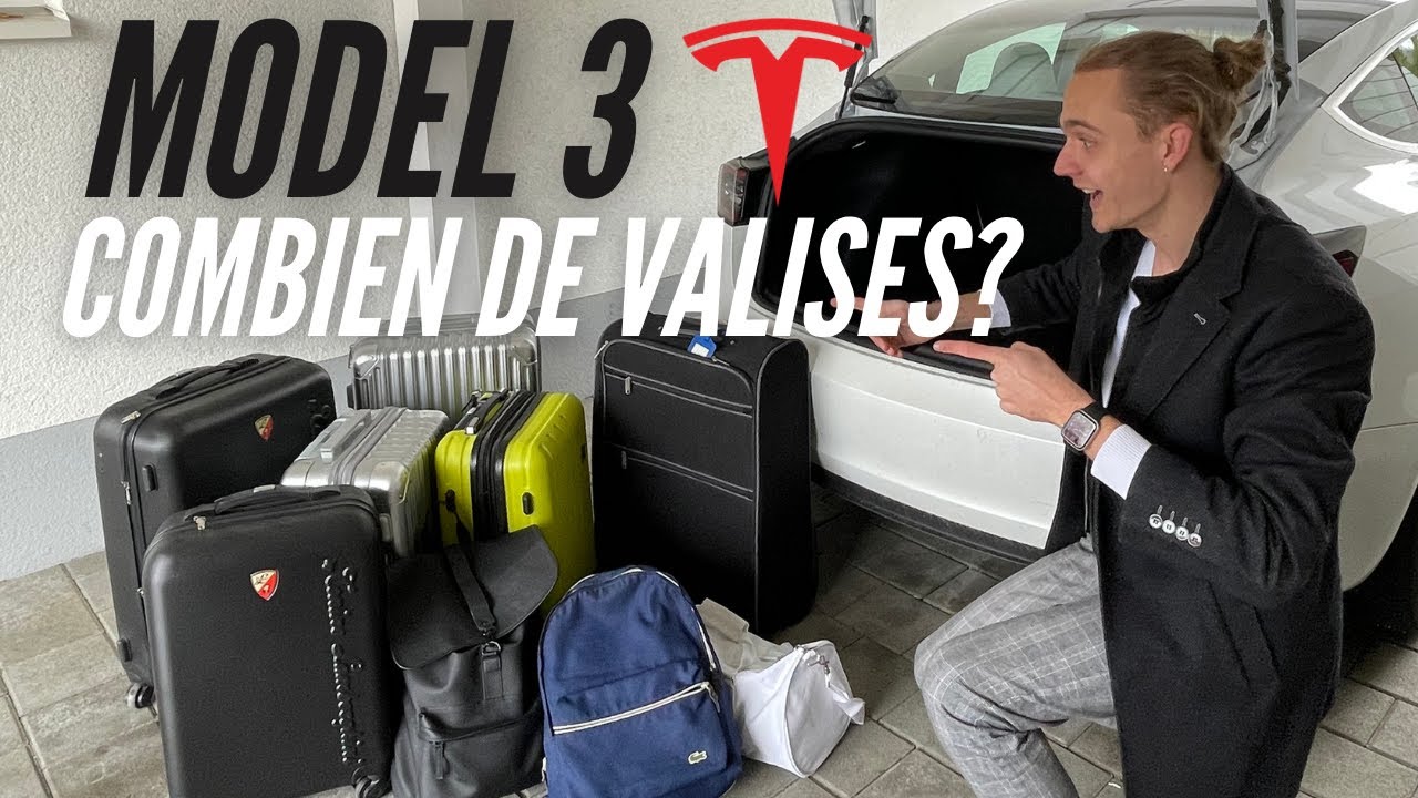 CAPACITÉ DE CHARGEMENT de la TESLA MODEL 3: COMBIEN DE VALISES?