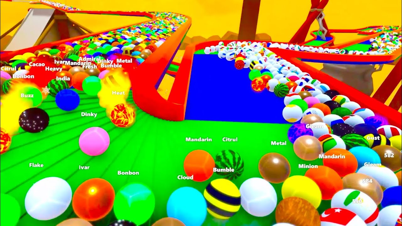 1000 marbles Namibia Camping In The Kalahari Desert flowing through#marblerun #rollercoaster #ASMR