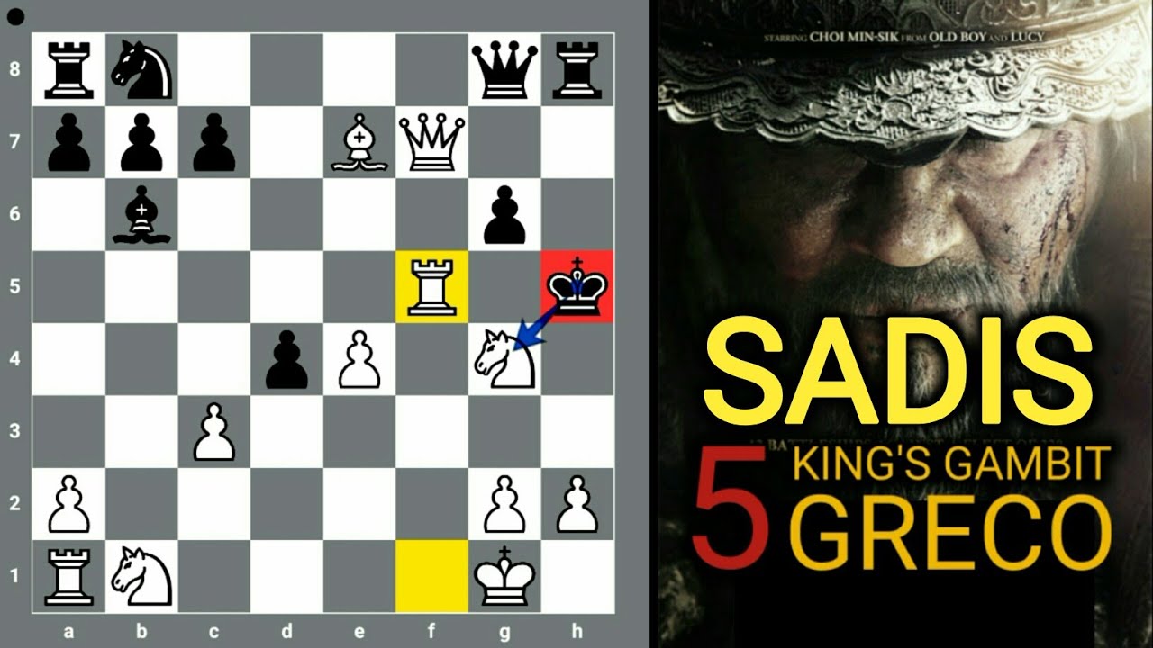 PECATUR AGRESIF WAJIB COBA ! 5 JEBAKAN CATUR GAMBIT RAJA - GRECO
