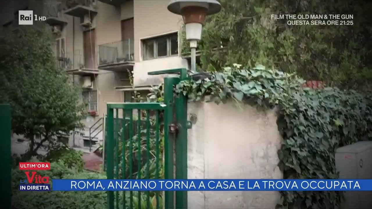 Roma, anziano torna a casa e la trova occupata - La vita in diretta 03/11/2021