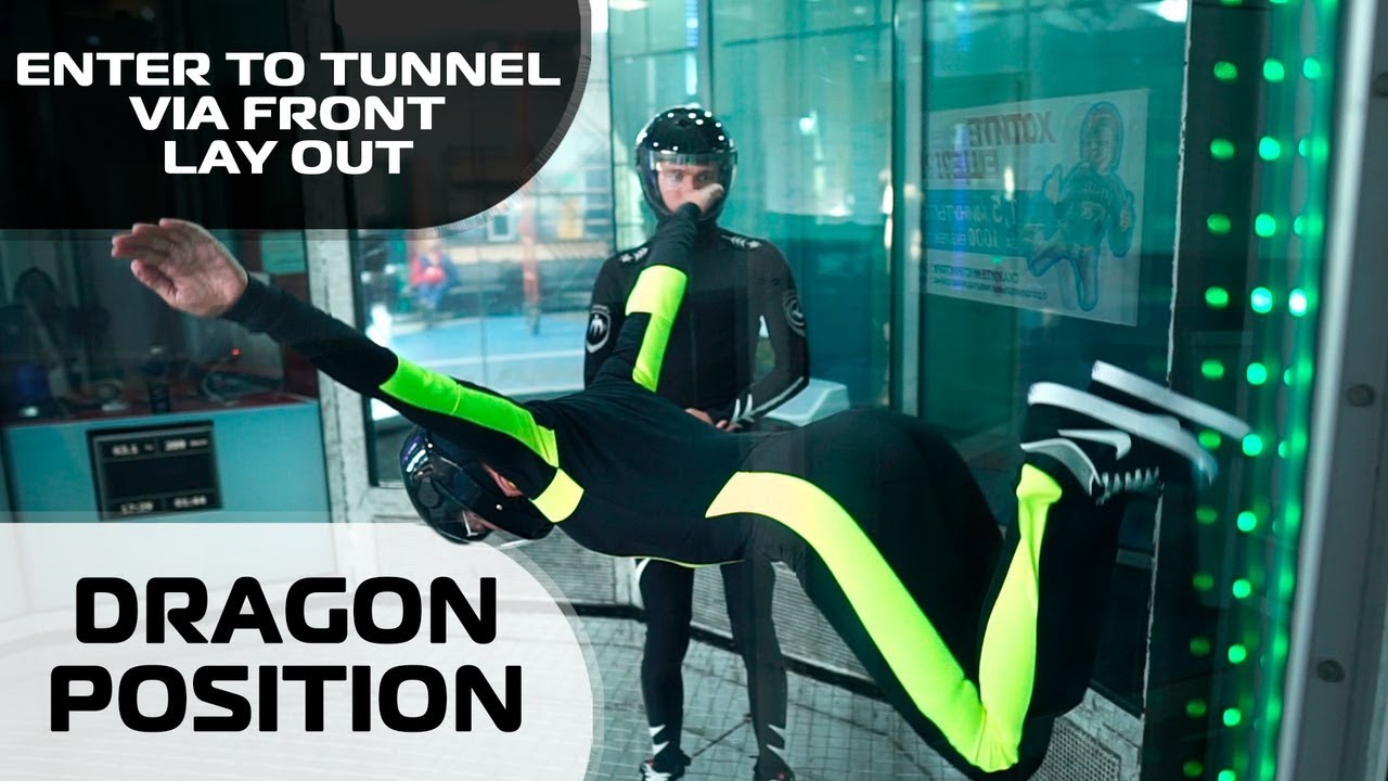 Training Front Lay Out Dragon Enter to windtunnel (Leo & Joker)