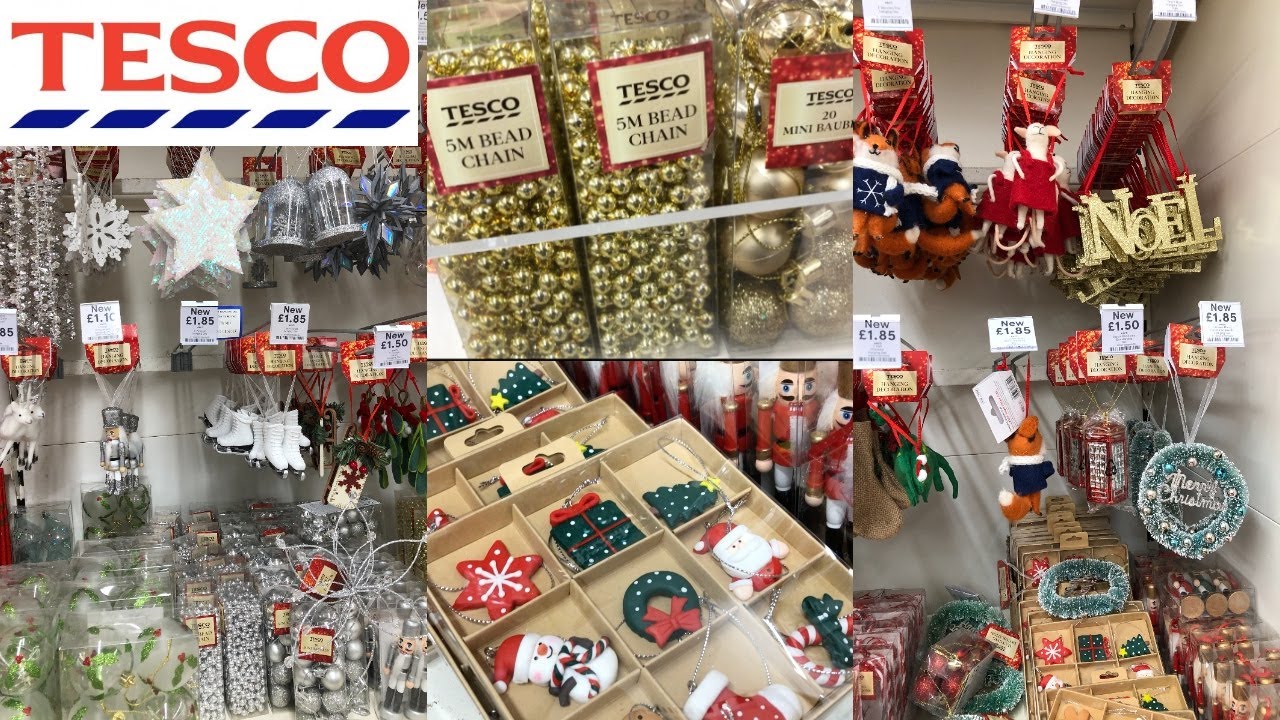 TESCO CHRISTMAS DECORATION WITH PRICE NOVEMBER 2020 | TESCO SHOPPING HAUL | TRAVELANDSHOP WITH ME
