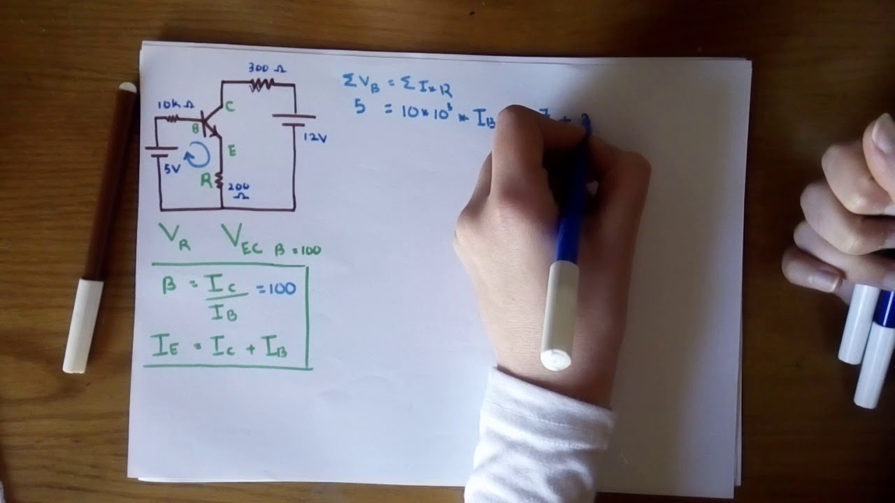 Solving Basic Transistor Circuits || حل تمارين على دوائر الترانزستورات البسيطة