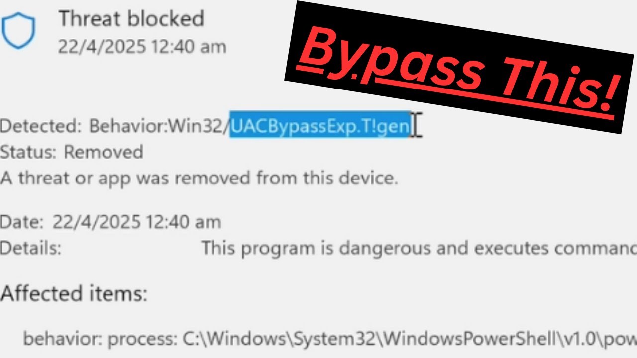 Cyber Security - UAC Bypass on Windows Computer (User Account Control)