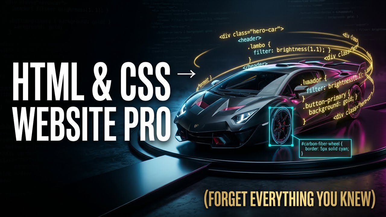 Luxury Car Website Homepage Design in HTML CSS | Full Responsive Web Design #coding #trending