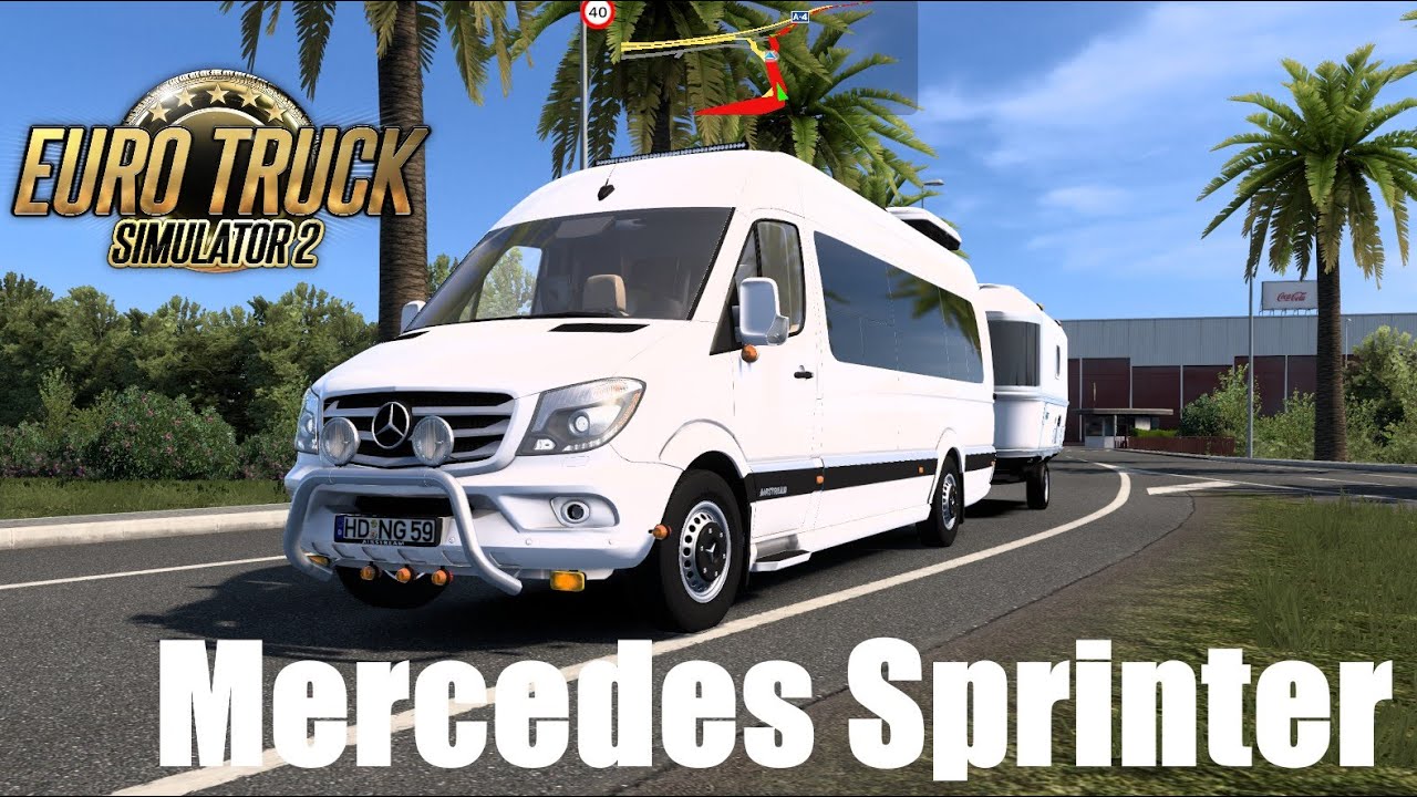 Euro Truck Simulator 2 Mods - Mercedes Sprinter Megamod ETS2 v1.55 / v1.56