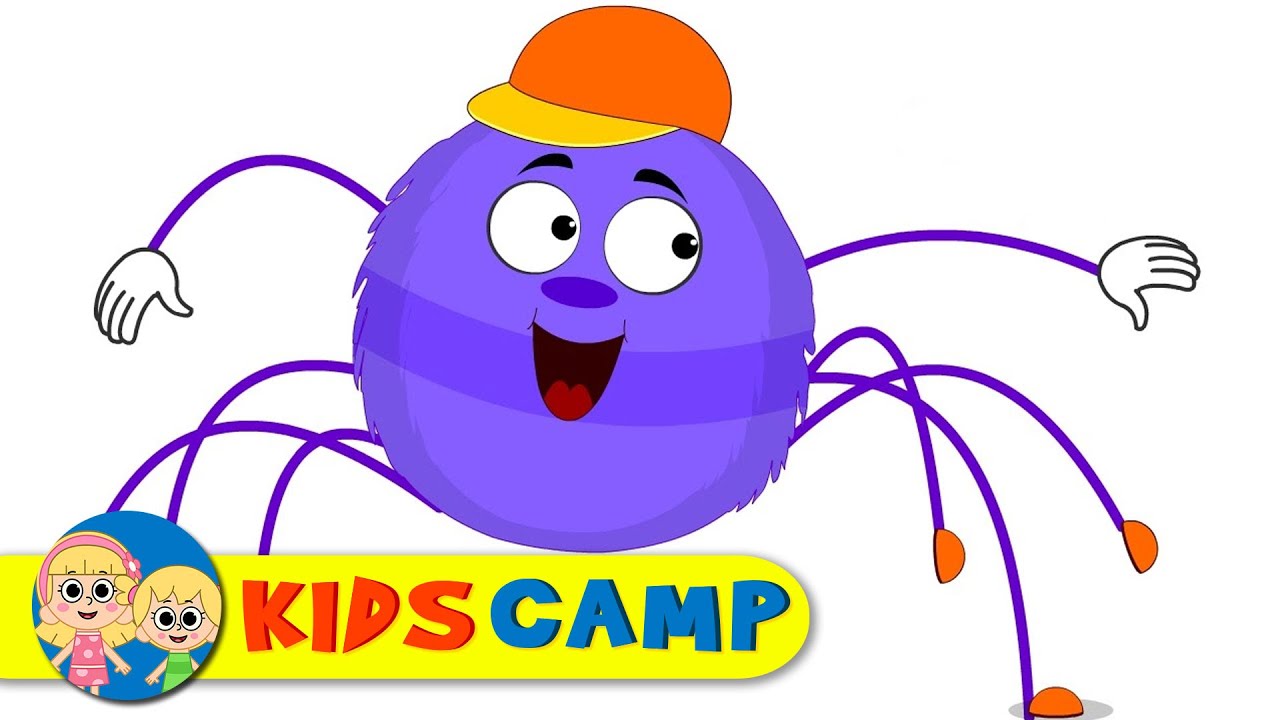 Itsy Bitsy Happy Spider Song + More Nursery Rhymes And Kids Songs by KidsCamp