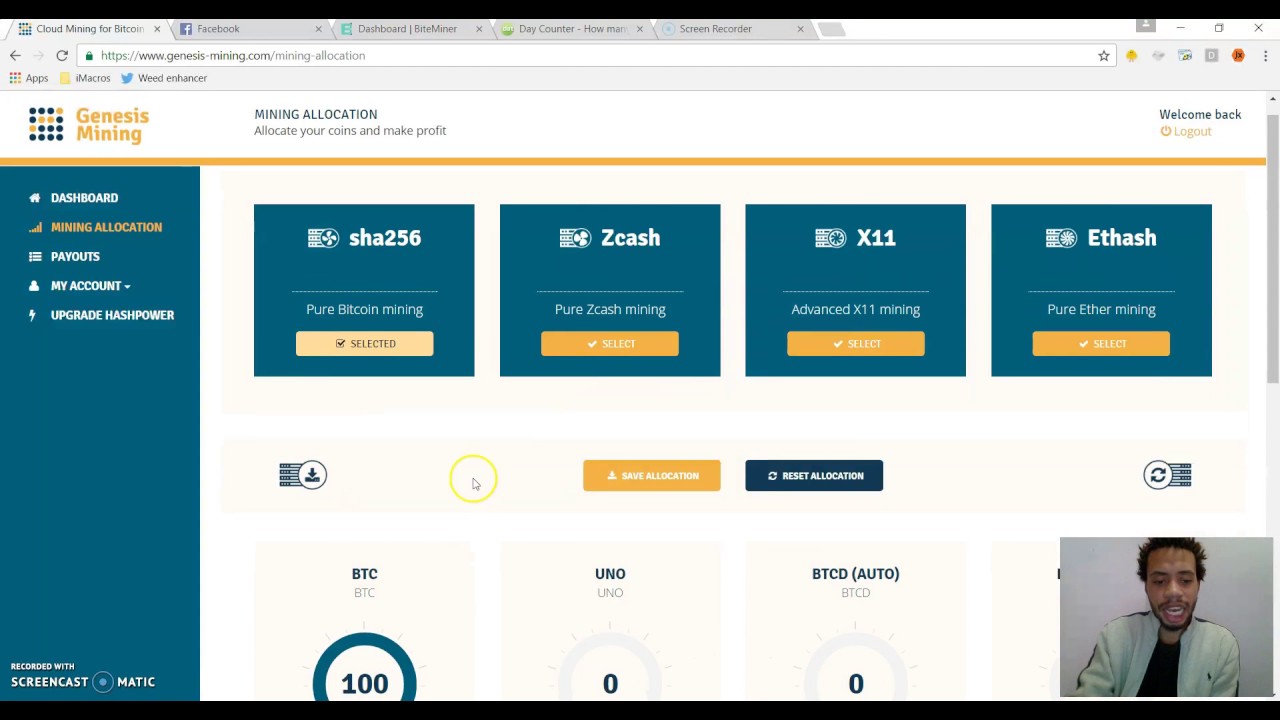 245 DAYS OF GENESIS MINING BITCOIN PAYOUTS