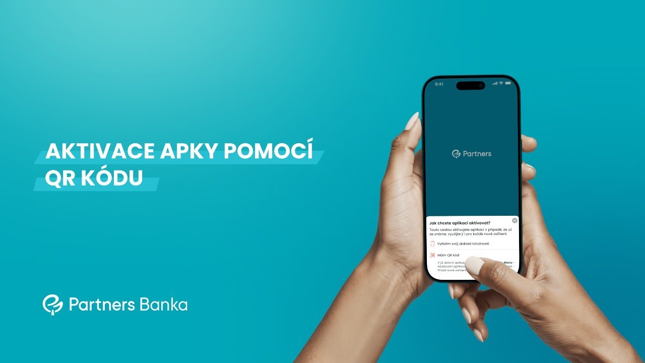 Aktivace apky pomoc&iacute; QR k&oacute;du