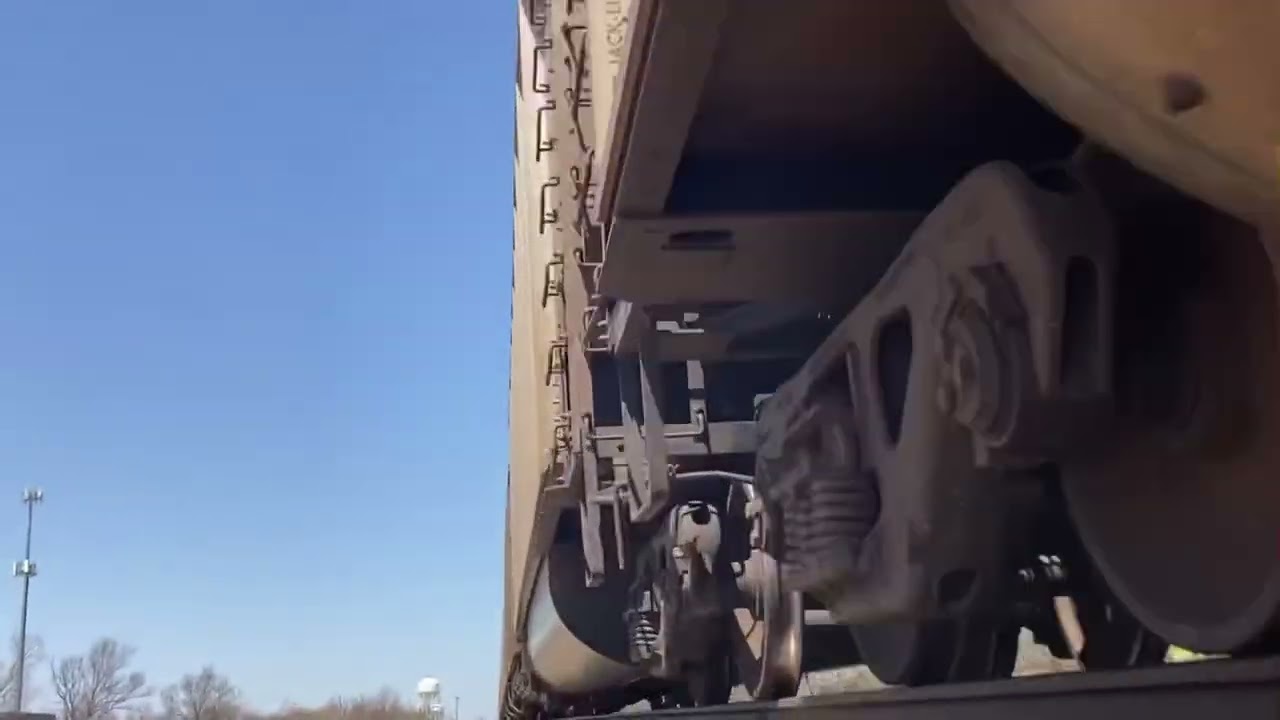 BNSF Coal Train Nearly Runs Over Camera While Recording