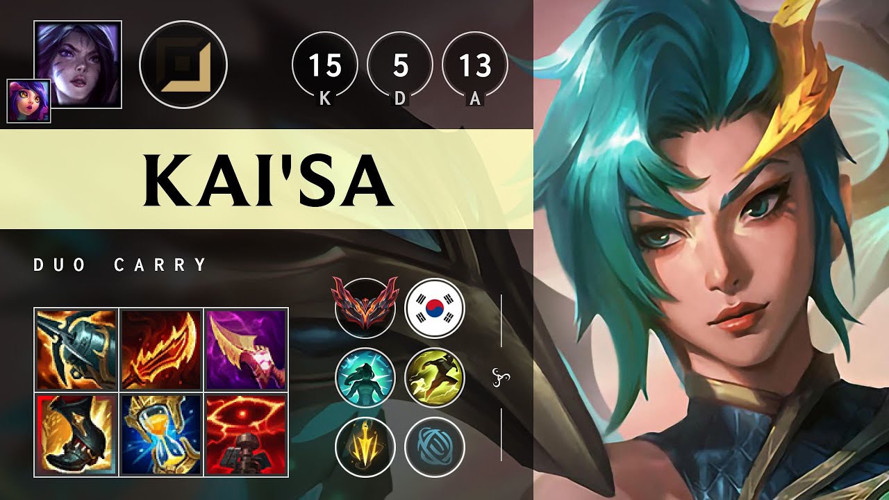 Kai'Sa ADC vs Yunara - KR Grandmaster Patch 25.21