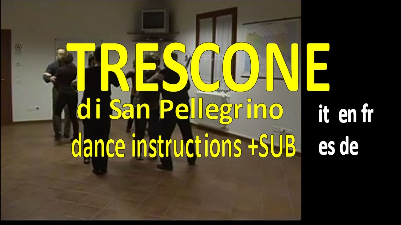 TRESCONE DI SAN PELLEGRINO, danze trad italiane, istruzioni di danza