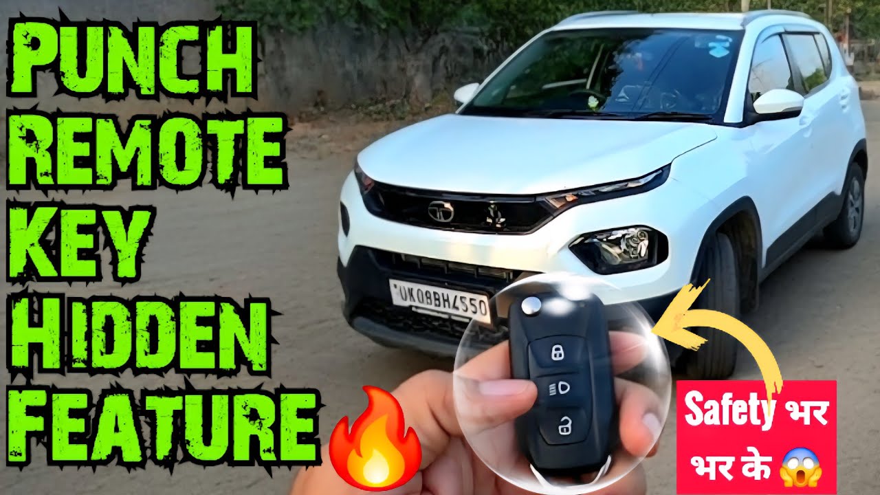 2025 Tata PUNCH Adventure Remote Key HIDDEN Features 🔥 #tatapunch2025 #punchremotekeyfrature #punch