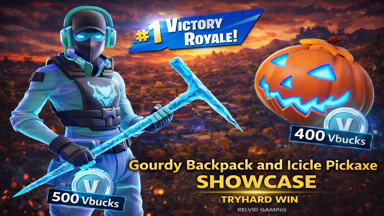 Gourdy Backpack + Icicle Pickaxe 🔥W/ OG Breakpoint 👉 TRYHARD WIN SHOWCASE | Fortnite 2026 PART 13 |