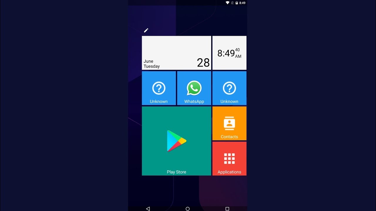 Windows Launcher for Android   Square Home Launcher