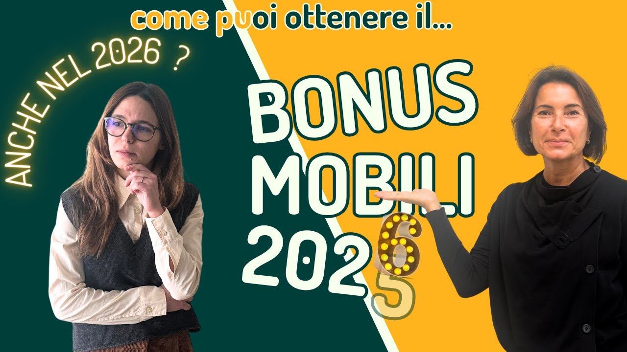 2.500€ di BONUS per acquisto dei MOBILI anche nel 2026: ecco come ottenerli