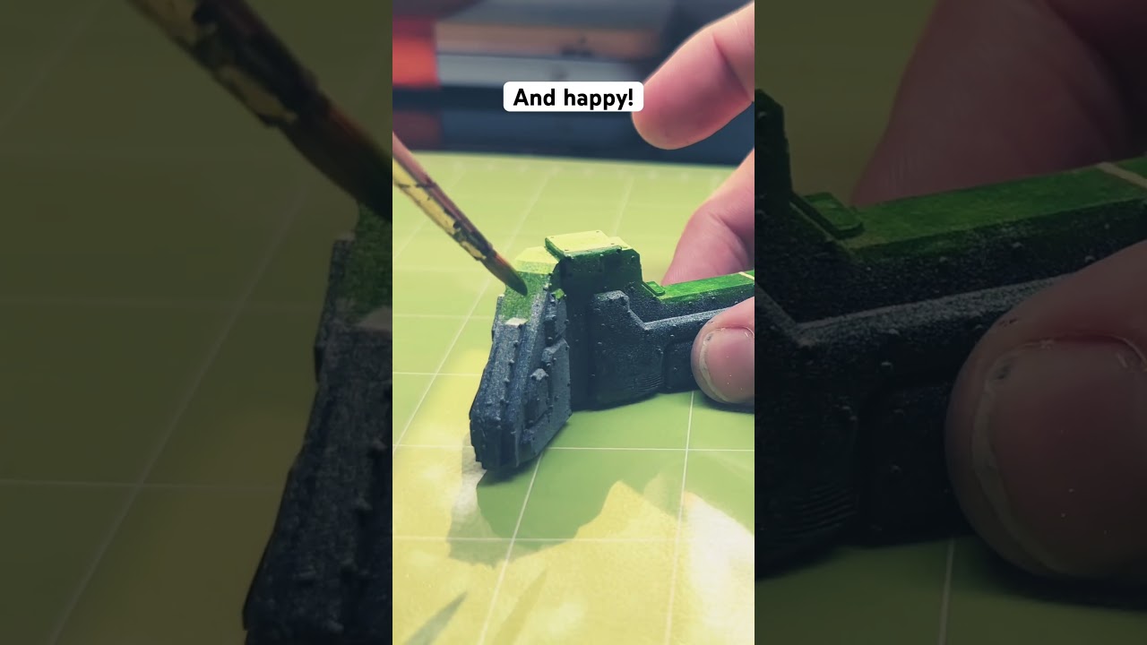 Painting 3D print #hobby #paintwarhammer #warhammer40k #art #3dprinting #painting