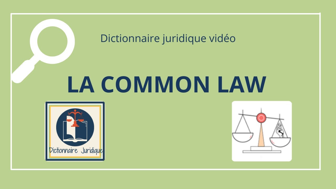 Qu'est-ce que la COMMON LAW ? ⏱️ Minute de droit