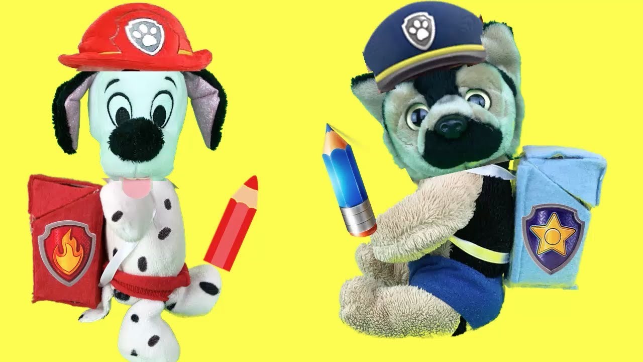 Mochilas para guarderia infantil de patrulla de cachorros/Bolsas de colores de patrulla canina bebés