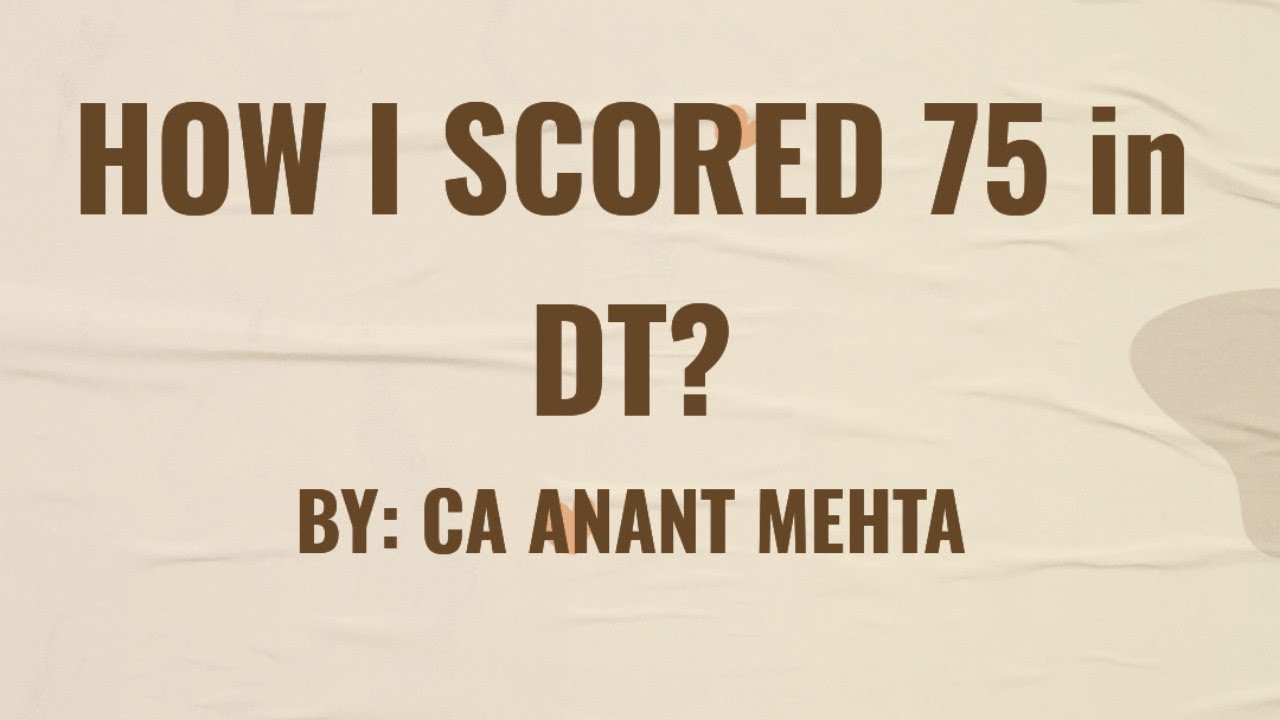How to score exemption in DT