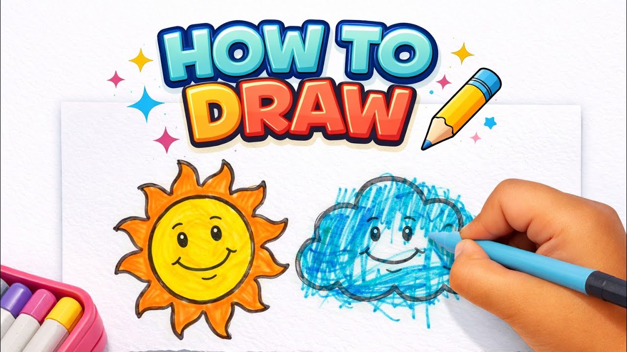 Coloring in Little Sister Style 🌈✨ | Cute & Fun Coloring for Kids | Tiny Art Planet