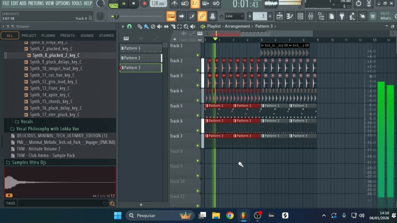 MINIMAL BASS NO FL STUDIO/ USANDO UM ÚNICO SAMPLE PACK 