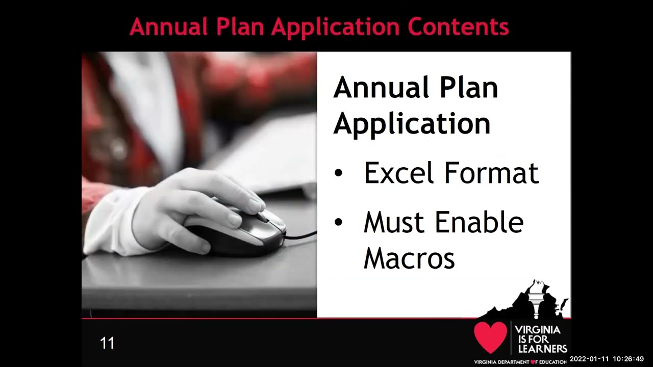 2022 2023 Annual Plan Application Training