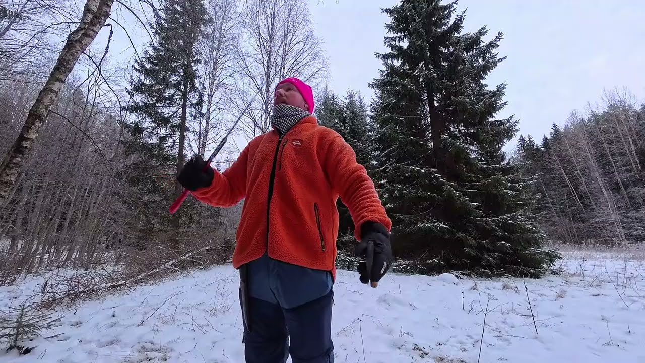 One Day in the Forest at -24°C | Solo Bushcraft