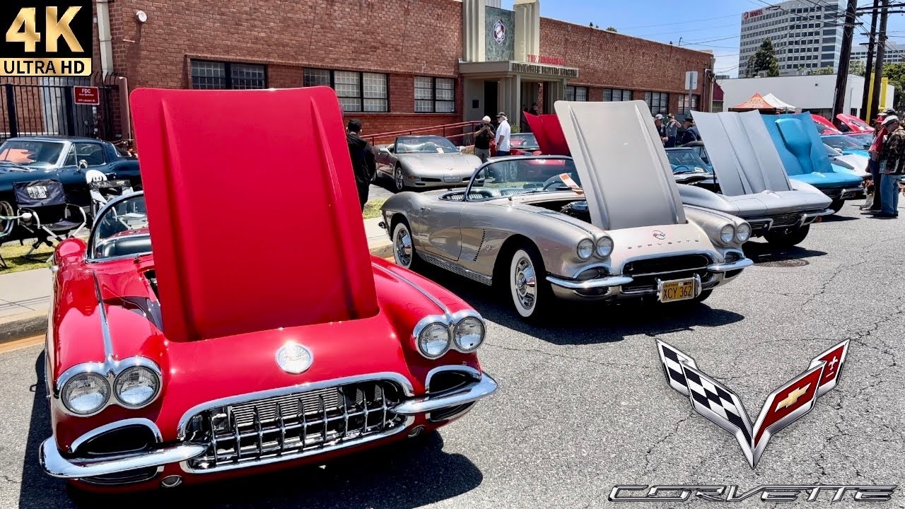 Classic Corvette Car Show 🚘 | El Segundo, California [4K] 🇺🇸