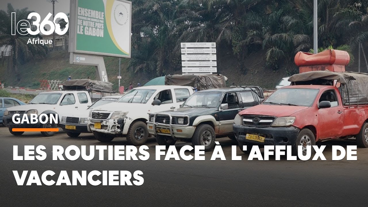 Gabon: sur le chemin des vacances, les routiers travaillent dur